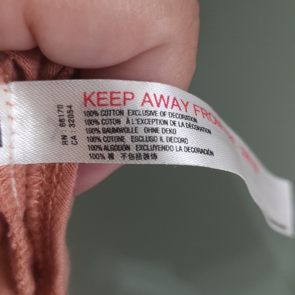 Free People Wide Scoop Neck Twisted Tulip Short Sleeve Bodysuit Peach - Picture 9 of 9